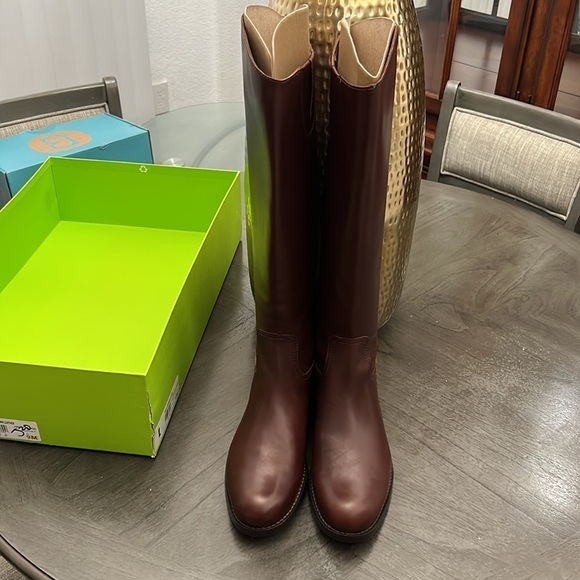 SAM EDELMAN MIKALA LEATHER RIDING KNEE-HIGH BOOTS - Picture 5 of 15